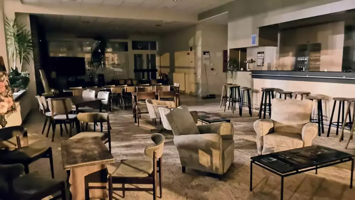 De zaal van Den Aflaat